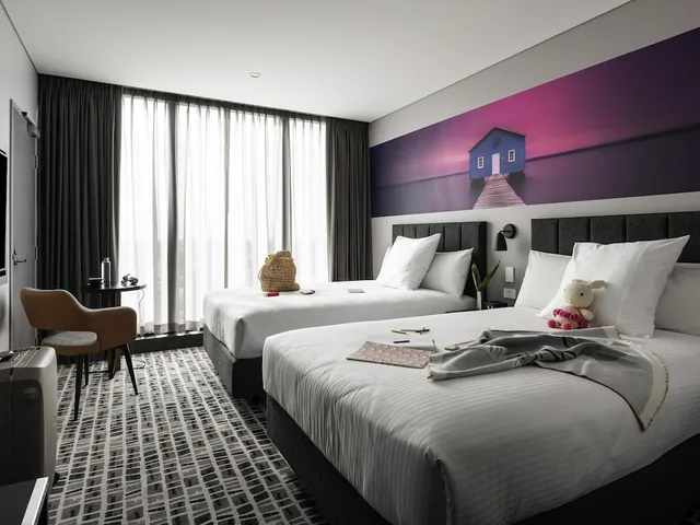 غرفة ديلوكس بسريرين مزدوجين، Novotel Perth Murray Street 1/10