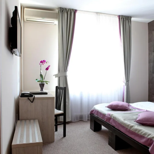 غرفة بسرير مزدوج أو سريرين منفصلين، Garni Hotel Vozarev 6/10