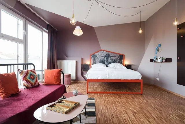 شقة استوديو بسرير مزدوج بحمام خاص بمطبخ، The Circus Hostel 1/4