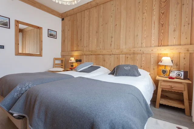 غرفة قياسية بسرير مزدوج، La Vallee Blanche Hotel 4/8