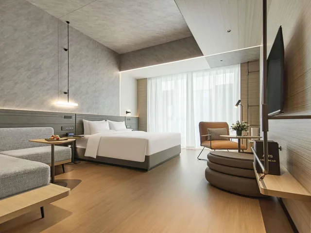 غرفة سوبيريور بسرير كينج مع أريكة، Novotel Yinchuan Lanxigu 2/5
