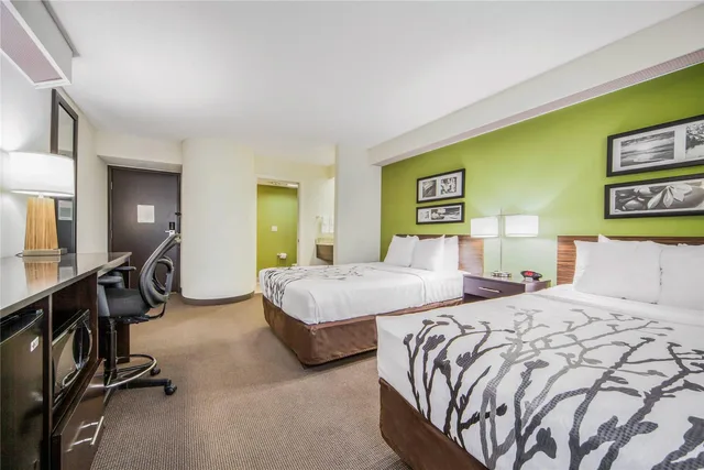 غرفة بسريرين مزدوجين، Sleep Inn & Suites Columbus, NE 2/2