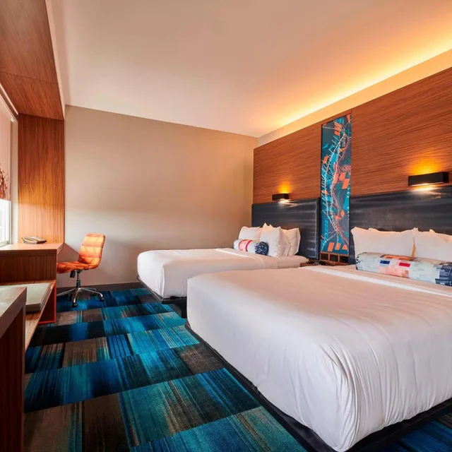 Aloft, Guest Room, 2 Double Beds، ALOFT CLEVELAND AIRPORT 3/10