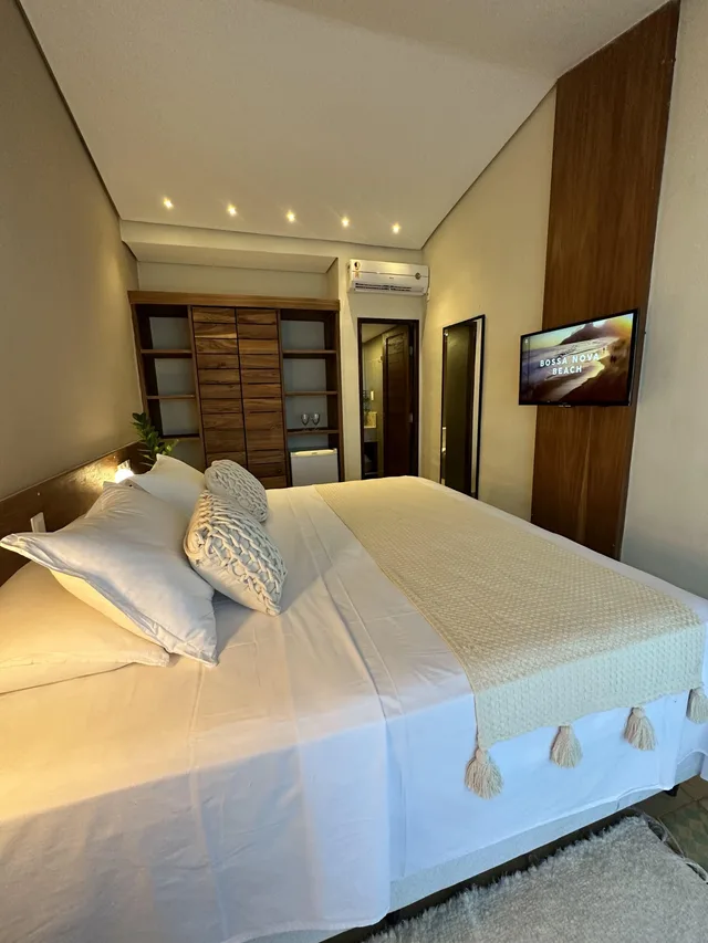 غرفة قياسية بسرير مزدوج بإطلالة على البحر، Hotel Da Pipa 3/10
