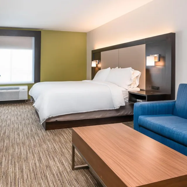 غرفة قياسية بسرير كينج مع أريكة، Holiday Inn Express Hotel And Suites Coon Rapids Blaine Area 1/2