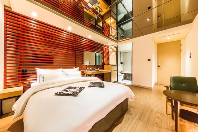 غرفة ديلوكس بسرير مزدوج، Hotel Cullinan Wangsimni 7/9