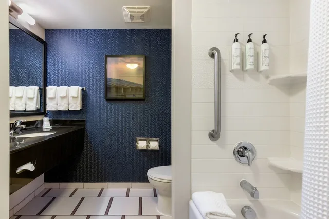 جناح بسرير كينج مع أريكة لذوي الإعاقة، Fairfield Inn Suites Smithfield 4/4