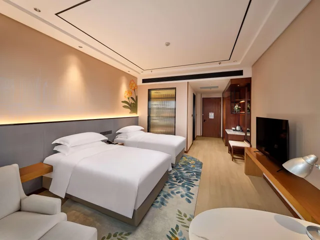 غرفة سوبيريور بسريرين منفصلين، Hilton Garden Inn Anshan 2/2