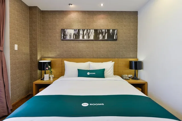 غرفة ديلوكس بسرير كوين بإطلالة على المدينة بشرفة، Aha Boutique Ben Thanh Hotel 8/10