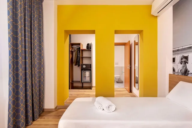 غرفة قياسية بسريرين منفصلين بإطلالة على المدينة، B&B Hotel Palermo Quattro Canti 3/5