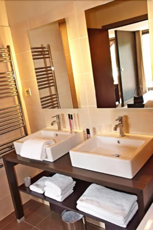 جناح بسرير مزدوج بإطلالة على البحيرة مع أريكة، Hotel Les Rives 6/6