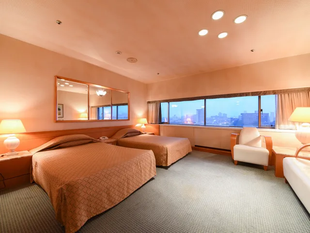 غرفة ديلوكس بسريرين منفصلين مع سرير إضافي، Gunma Royal Hotel 2/3