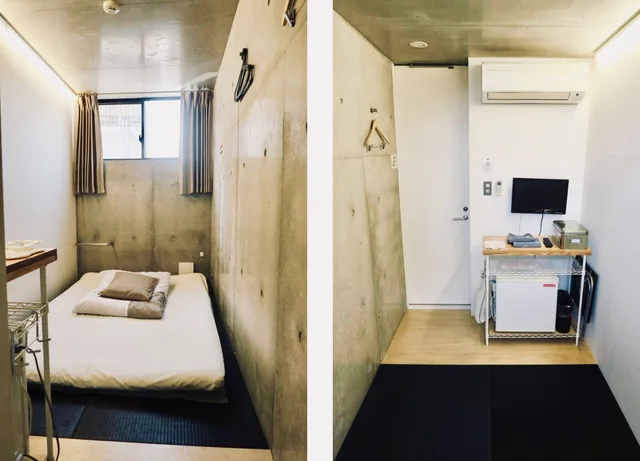 غرفة يابانية بفراش فوتون وسرير مزدوج، Kangaroo Hotel 2/2