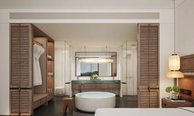 جناح بسرير كينج وسرير فردي بغرفة نوم واحدة، Holiday Inn Resort Ningbo Ninghai by IHG 5/7