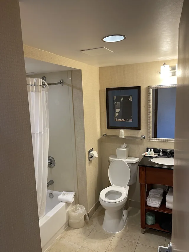 غرفة بسرير كينج مع أريكة، Quality Hotel Philadelphia Airport 2/2