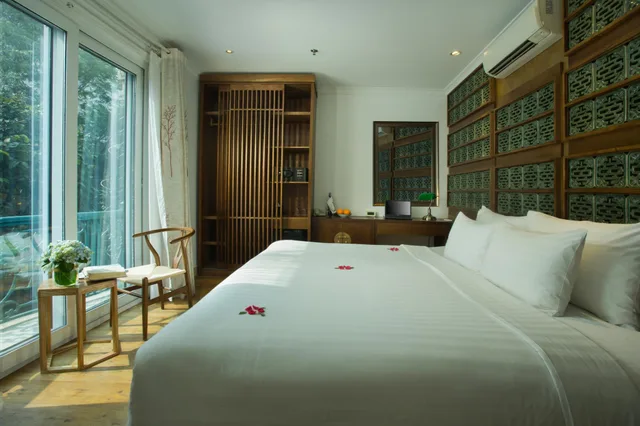 Deluxe, Double Bed, City View, Hanoi Media Hotel and Spa 1/2
