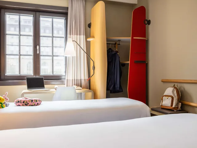 غرفة بريميوم بسرير مزدوج وسرير فردي، Hotel ibis Brussels off Grand Place 9/10
