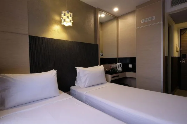غرفة ديلوكس بسريرين منفصلين، The Snooze Hotel Bugis 5/7