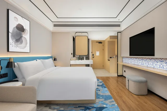 غرفة بسرير كينج مع أريكة، Hilton Garden Inn Zhuji East 3/3