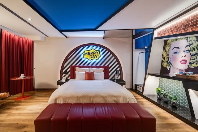 غرفة فاخرة بسرير كينج، Merryday Motel 5/10