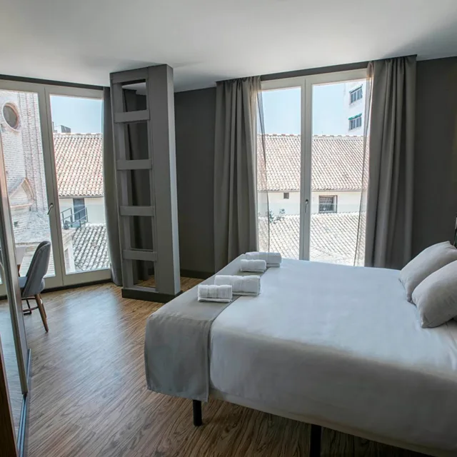 غرفة سوبيريور بسرير مزدوج أو سريرين منفصلين بإطلالة، Malaga Premium Hotel 4/10