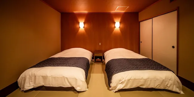 غرفة كلوب بسريرين منفصلين وفرشتي فوتون، Kinugawa Onsen Nikko Kinugawa Hotel Mikazuki 4/8