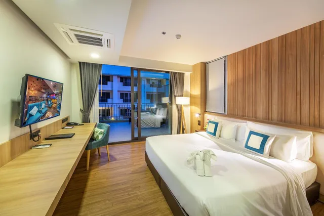 جناح استوديو بسرير فردي بإطلالة على المسبح، Plaai Prime Hotel (ex D Varee Diva Central Rayong) 2/10