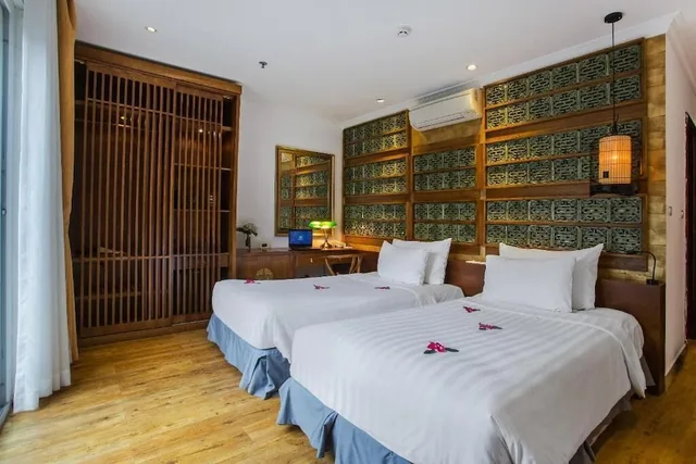 غرفة بريميوم بسريرين منفصلين بإطلالة على المدينة، Hanoi Media Hotel and Spa 3/5