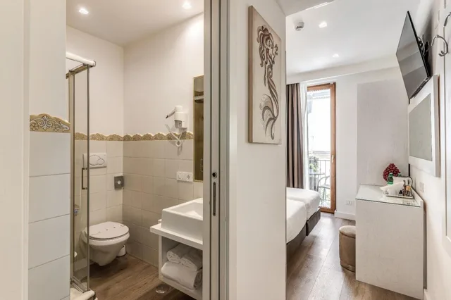 غرفة بسرير مزدوج أو سريرين منفصلين، Sorrento City Hotel 8/10