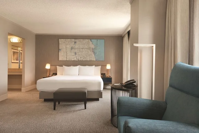 جناح بسرير كينج، Hilton Chicago Magnificent Mile Suites 5/7