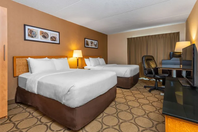 غرفة ديلوكس بسريرين كوين يُسمح فيها بالحيوانات الأليفة في الطابق الأرضي، Comfort Inn Gatineau 3/7