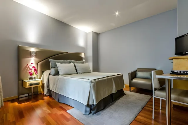 Room, Single, Double Bed, Hotel Sansi Barcelona 1/2