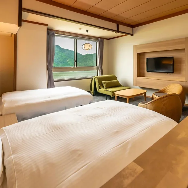 Superior, Twin Beds, Riverside, Oedo Onsen Monogatari Kinosaki Onsen Kinosaki 3/8