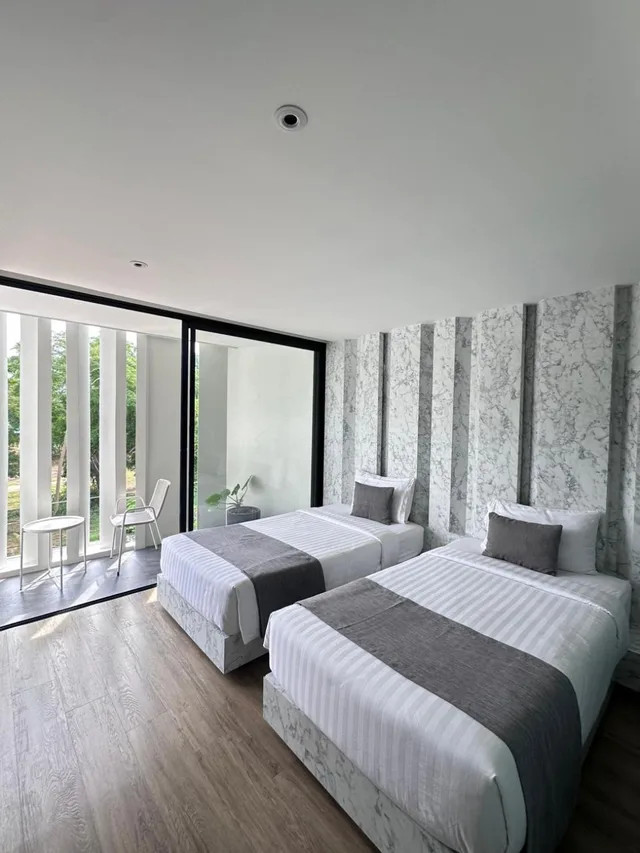 جناح ديلوكس بسريرين منفصلين، Nirundorn Resort 1/1