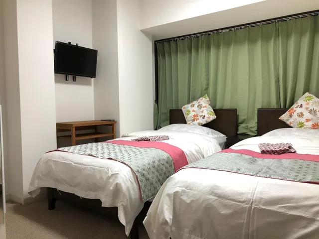 غرفة بسريرين منفصلين، GreenHotel 1/2