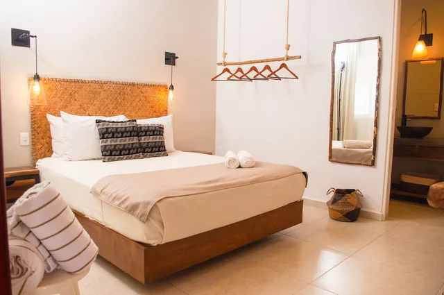 غرفة قياسية بسرير كوين، Agam Hotel Boutique Bacalar - Adults Only 3/5