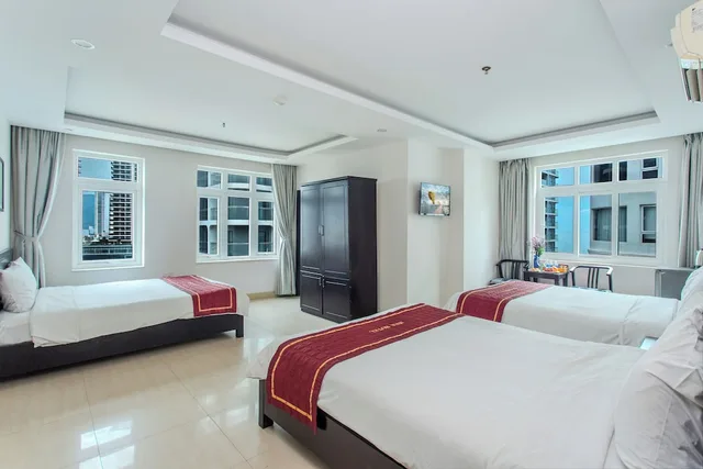 غرفة عائلية بسريرين مزدوجين بإطلالة على البحر، Misa Hotel 8/10