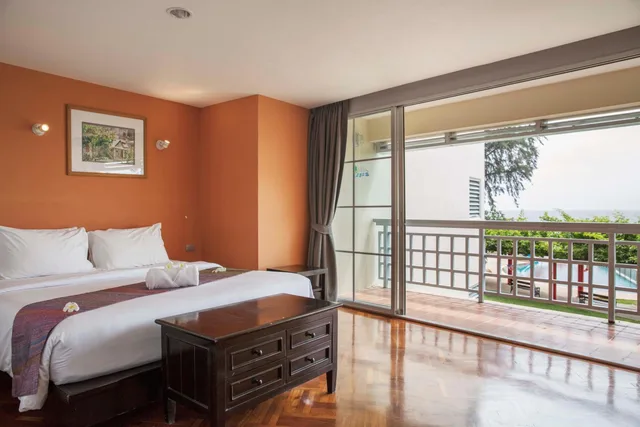 دوبلكس بسريرين منفصلين وسرير كينج بإطلالة على البحر مع أريكة، Chom View Hotel Hua Hin 2/7
