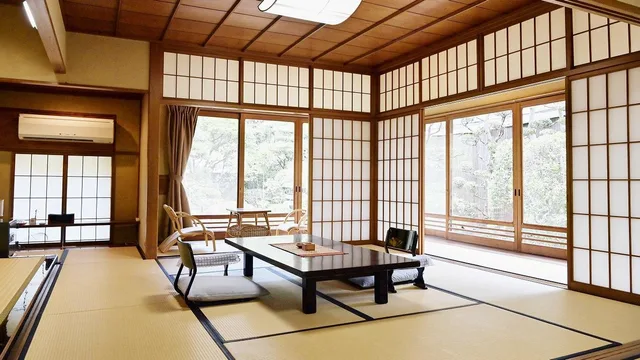 Semi Western, Style, Deluxe, Garden View, Annex، Kansuitei Kozeniya 1/2