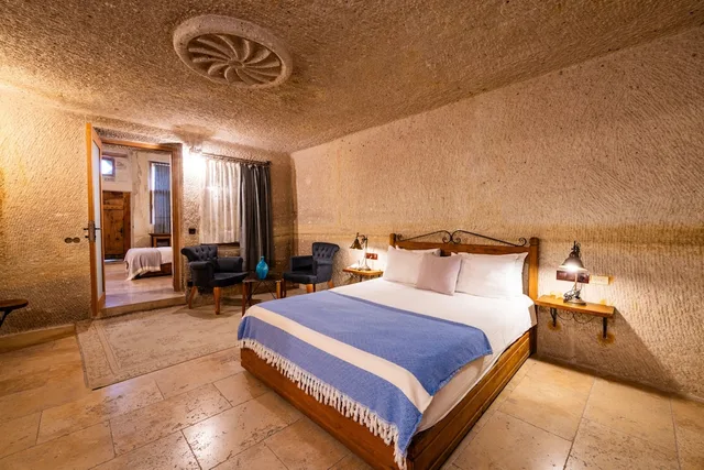 جناح بسرير كوين بإطلالة على الفناء، Design Cappadocia Hotel 3/10