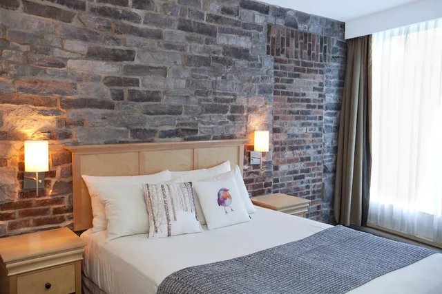 غرفة صغيرة بسرير كوين، Hotel Du Vieux Quebec 2/7