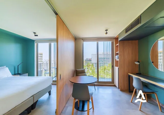 شقة بسرير مزدوج بشرفة، Hotel Almasur Providencia 3/5