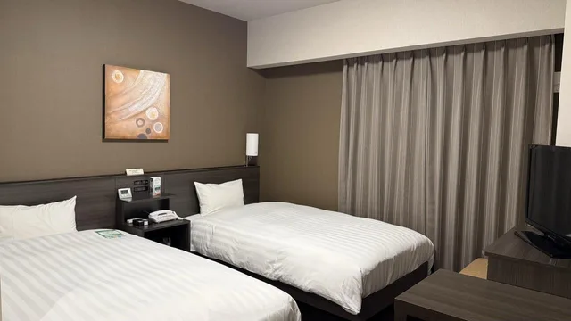 غرفة كومفورت بسريرين منفصلين في طابق مرتفع، Hotel Route-Inn Hita Ekimae 1/2