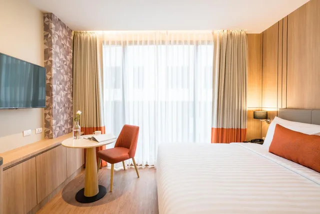 غرفة ديلوكس بسرير مزدوج بإطلالة على المدينة، The Key Premier Hotel Sukhumvit 8/10
