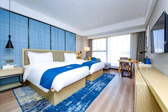 غرفة قياسية بسريرين منفصلين، Echarm Hotel Xiantao Yuantai Weilaicheng 1/1