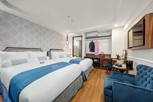 غرفة ديلوكس بسريرين منفصلين بإطلالة على المدينة، Halina Hotel & Apartment 1/3