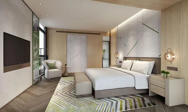 غرفة بسريرين منفصلين لذوي الإعاقة، Holiday Inn Yongkang 3/5