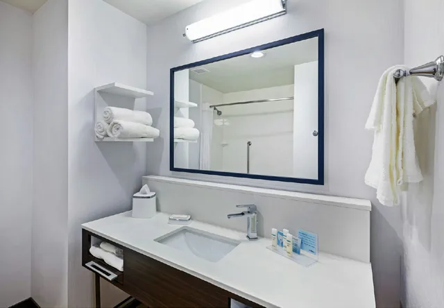 غرفة بسرير كينج مع أريكة لذوي الإعاقة، Hampton Inn by Hilton Bulverde Texas Hill Country 1/2