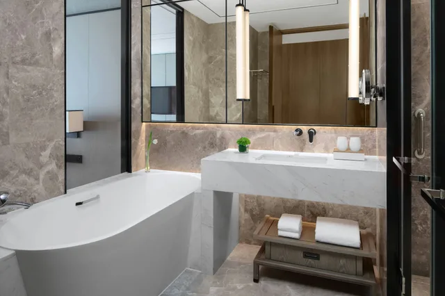 غرفة بسريرين منفصلين، Hangzhou Marriott Hotel Lin An 2/3
