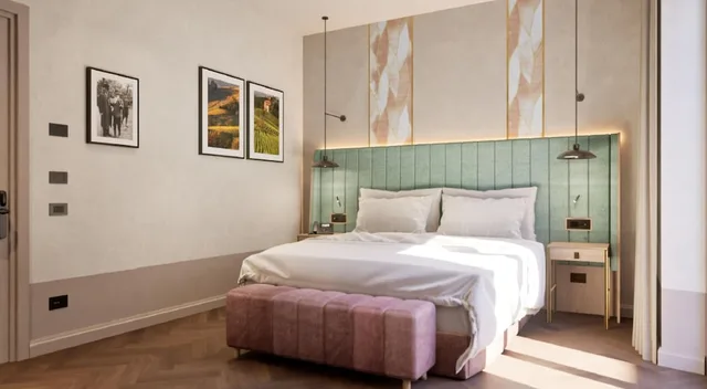 جناح بسرير كينج وسريرين منفصلين، Hotel Giacomo Morra Alba - Handwritten Collection 2/9